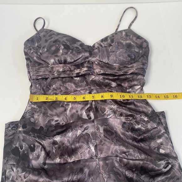 Metallic shimmery snake leopard print bodycon ruched fitted dress size XS - Picture 6 of 9